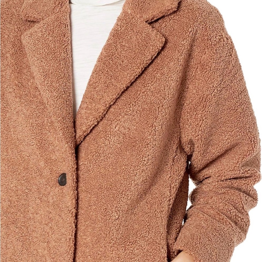 Daily Ritual Brown Teddy Jacket - Picture 3 of 5